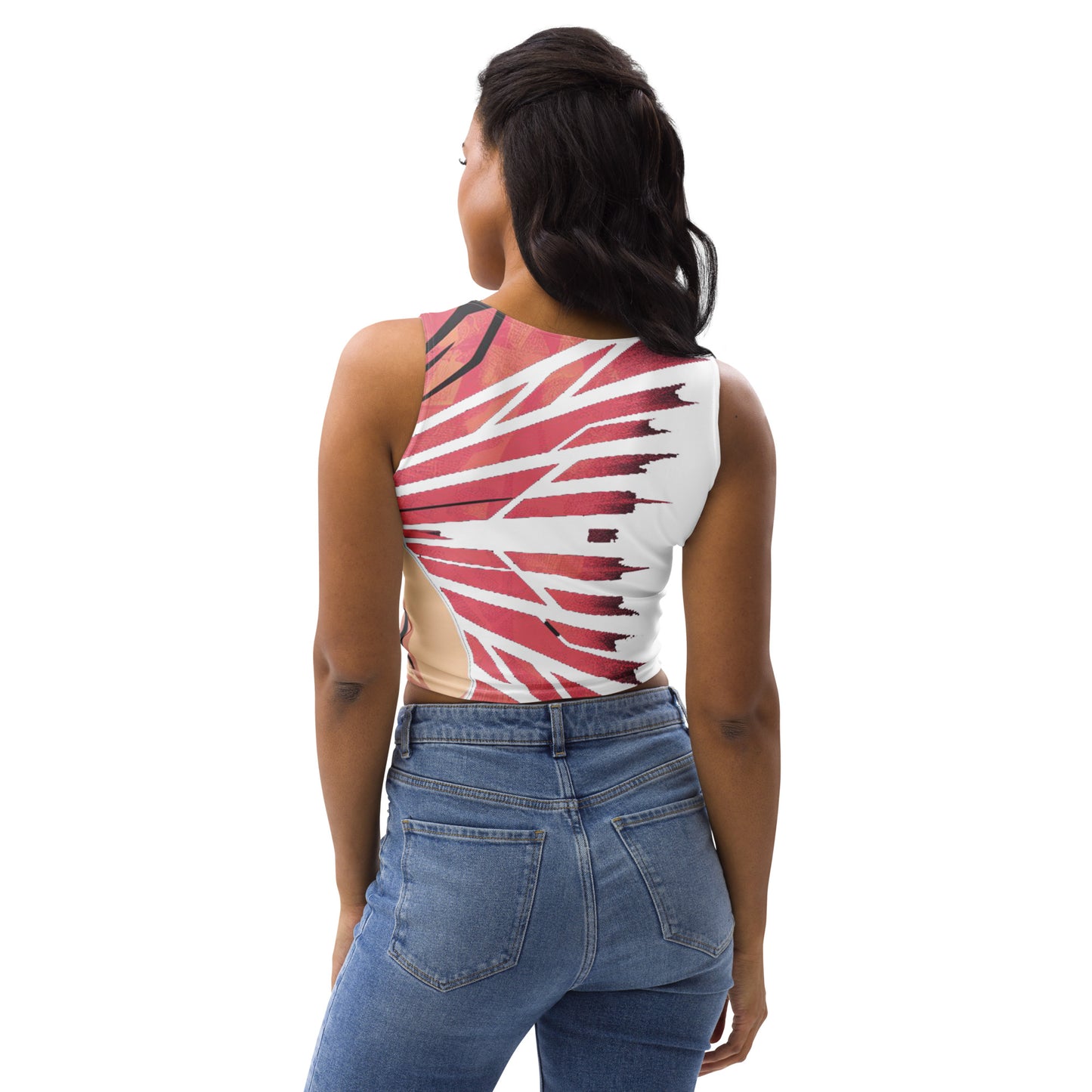 Womens Cry Baby Clifford Crop Top All Over Print