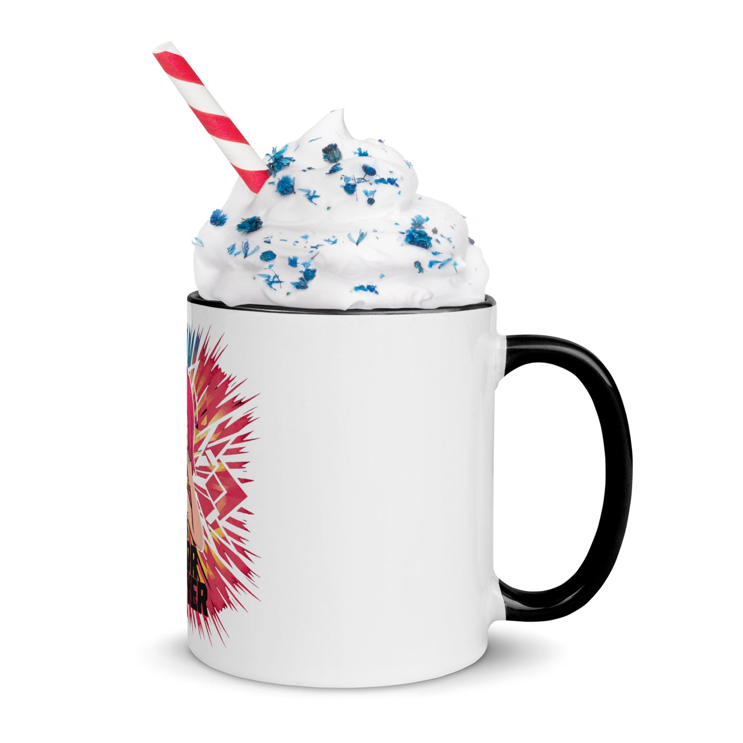 Cry Baby Sad Kitty Mug with Color Inside