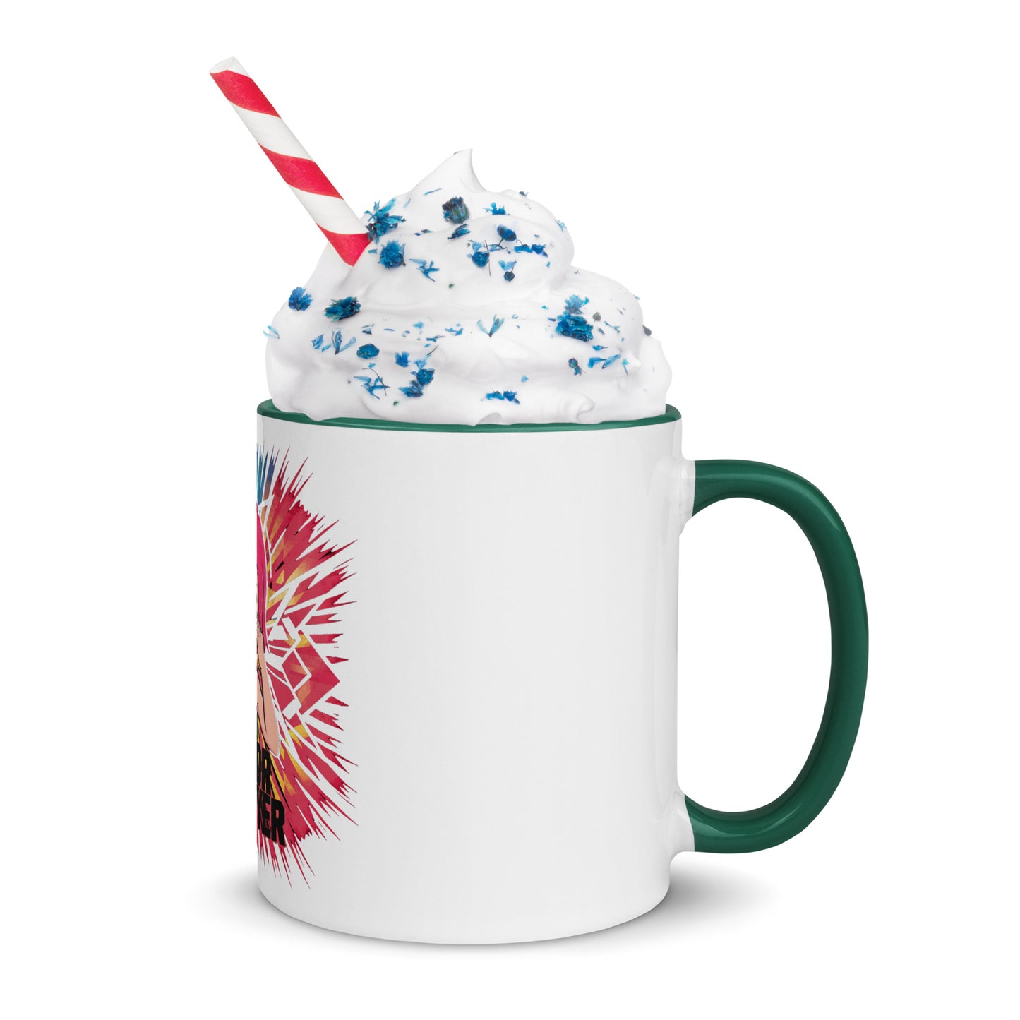 Cry Baby Sad Kitty Mug with Color Inside