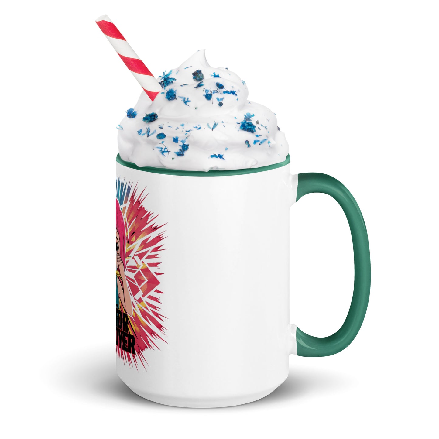 Cry Baby Sad Kitty Mug with Color Inside