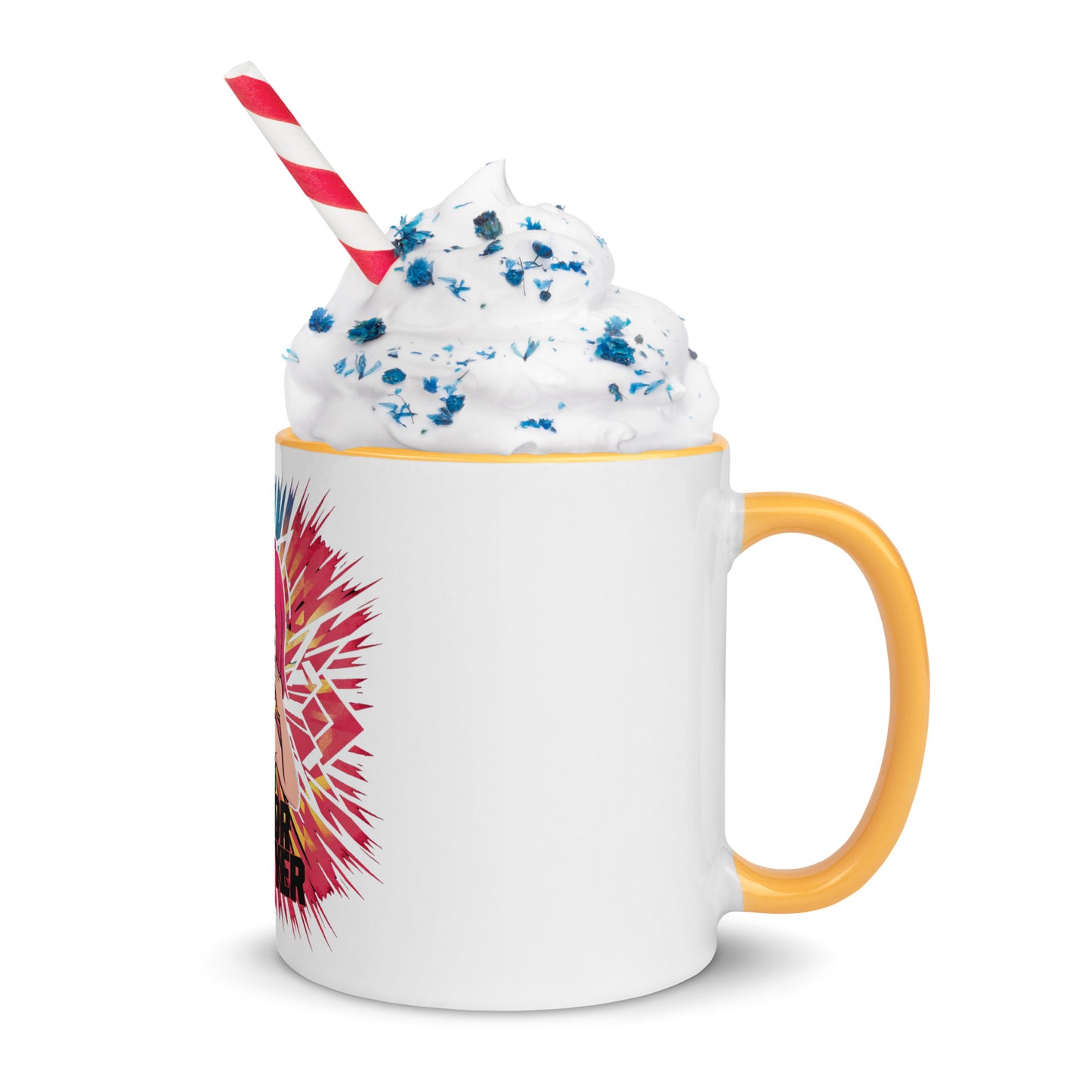 Cry Baby Sad Kitty Mug with Color Inside