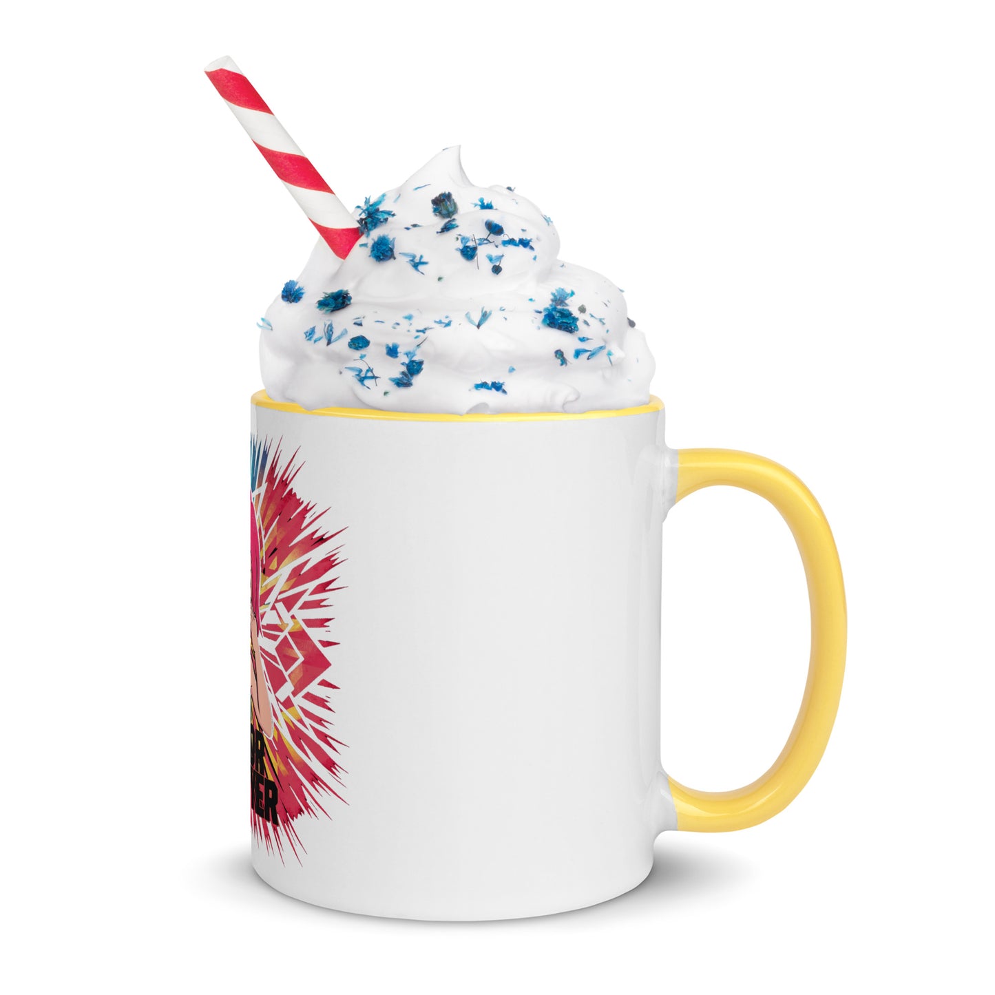 Cry Baby Sad Kitty Mug with Color Inside