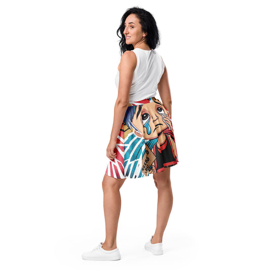 Women's Cry Baby Clifford Skater Skirt