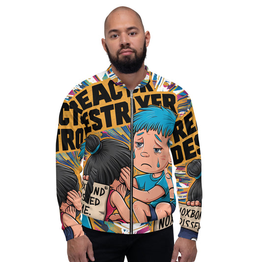 Cry Baby Team Work Reactor Destroyer Unisex Bomber Jacket