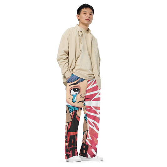 Unisex Cry Baby Clifford Wide Leg Pants