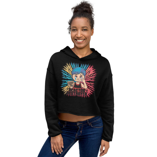 Womens Cry Baby Clifford Crop Hoodie